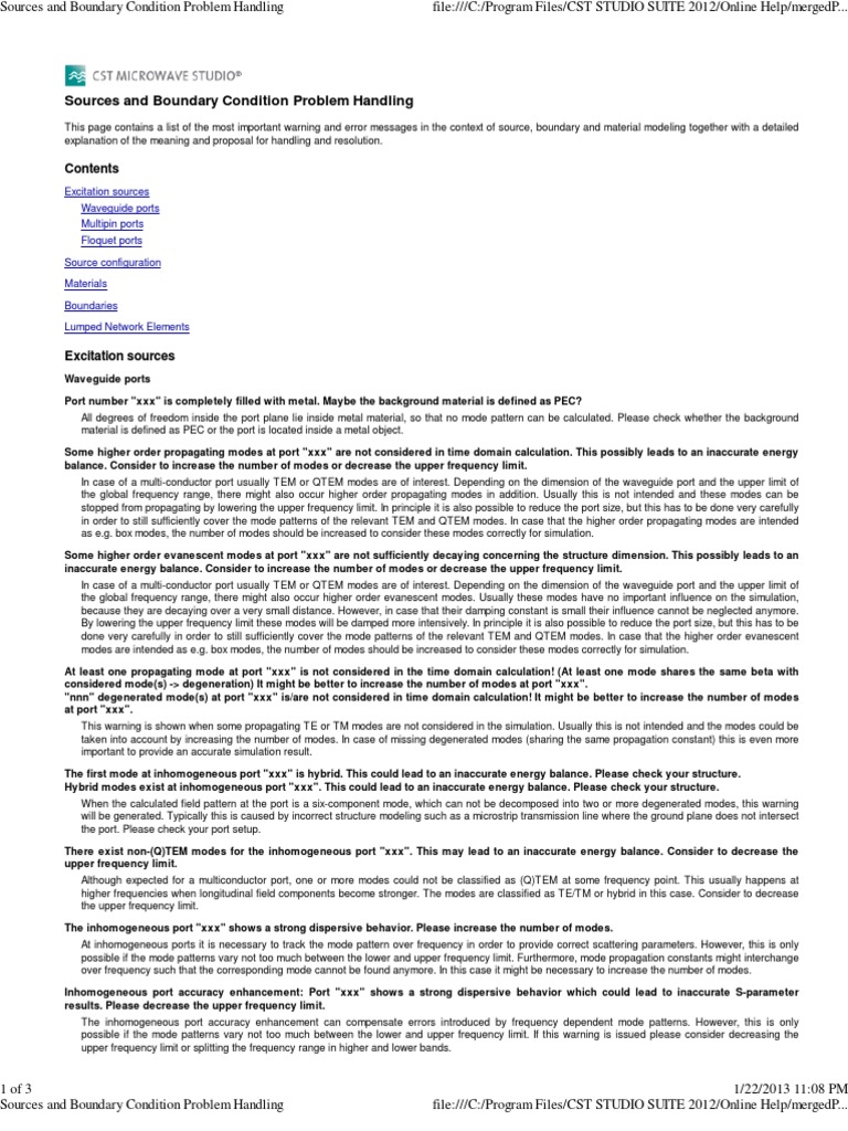 CST STUDIO SUITE Help.pdf Normal Mode Waveguide