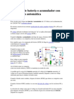 Cargador de batería o acumulador con desconexión automática