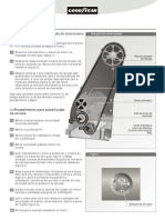 Procedimento para verificar e substituir correia dentada em motor AT 1.0 8V