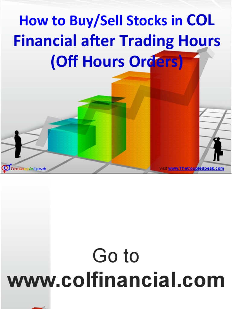 How to Buy or Sell Stocks in Col Financial After Trading ...