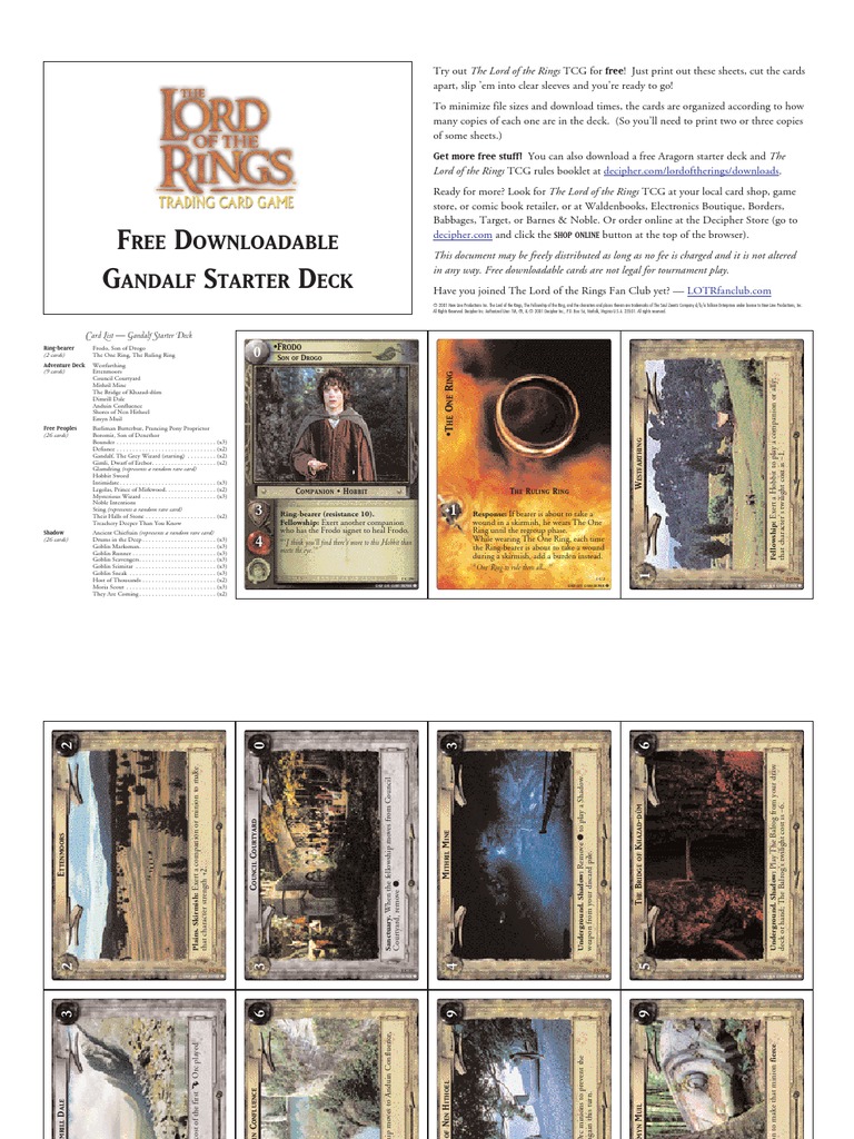 LOTR TCG Cards Lord Of The Rings Trading Card Game (TCG) - Rare Shadow Cards  Lot, Part 2 Of 2, Ungraded, From Film-Based CCG Lord Of The Rings Commander