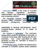 COMPUTER SCIENCE Is The Study of Concepts and Theories