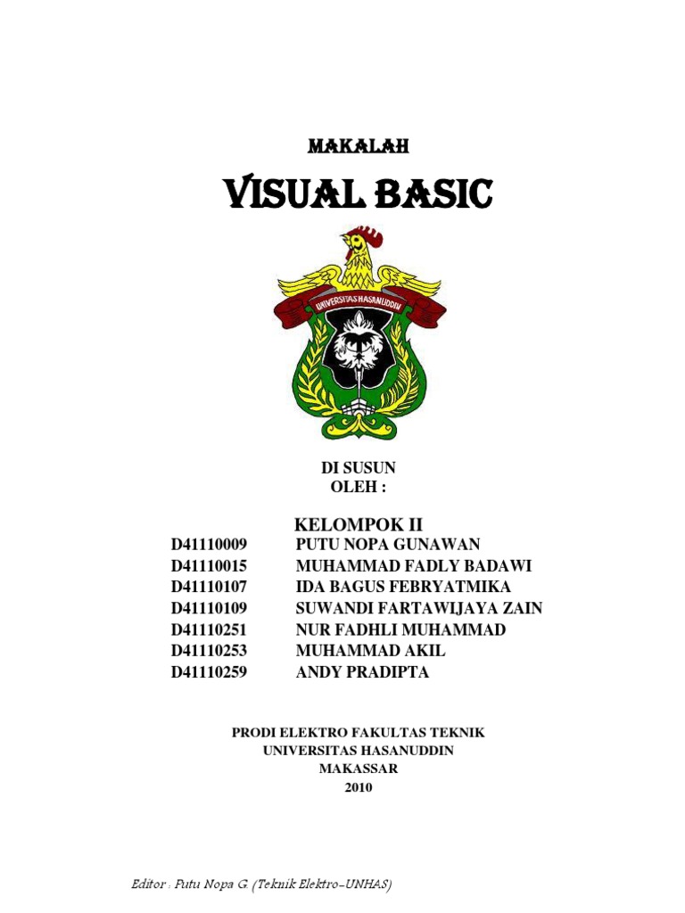Makalah Visual Basic