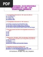 Questionnaire On Ni Act - Hrs