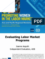 Session 10. ASQUITH - Evaluating Labor Market Programs