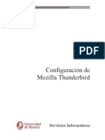 Configuracion de Mozilla Thunderbird