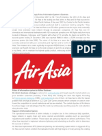 Case Study of Air-Asia's Strategic Use of Information Systems (38 characters