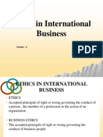 Mod 8 - Ethics in International Business