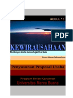 Penyusunan Proposal Usaha