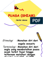 PUASA (SHIAAM) Oleh Dra. Hj. Herlini Amran, MA.