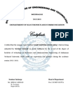 LED & Optical Fiber Seminar Certificates