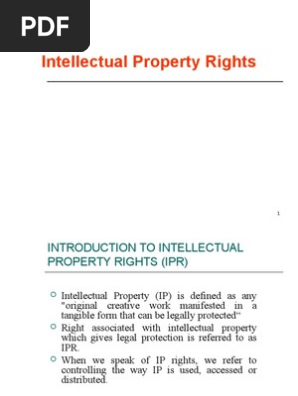 View Protection Of Intellectual Property Rights Pdf Background