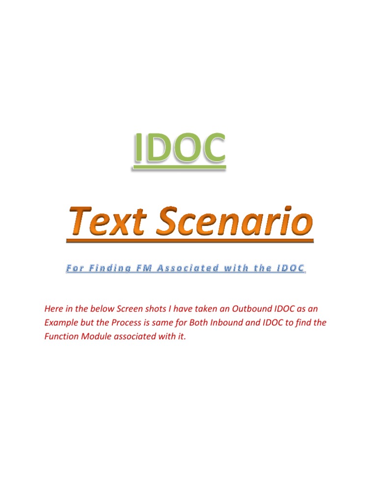 Idoc Find FM | PDF | Computing | Computer Programming