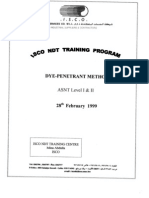 Course Material For ASNT LEVEL II in Liquid Penetrant Testing ISCO
