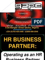 Operating as an HR Business Partner
