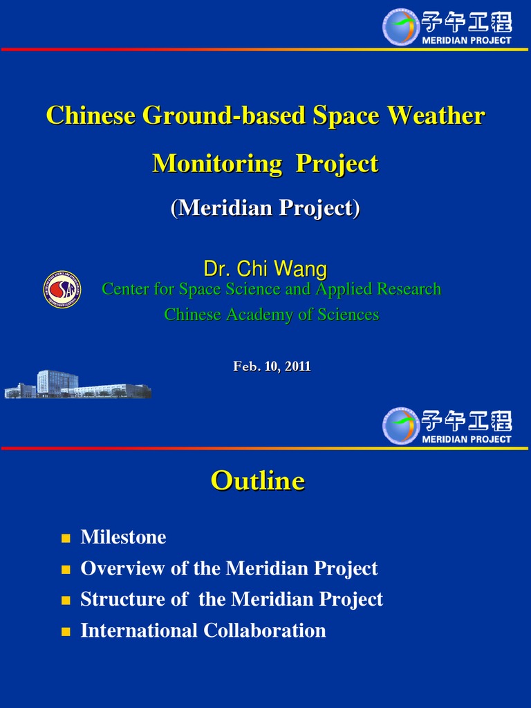 Meridian Project: China's Space Weather Monitoring | PDF | Ionosphere ...