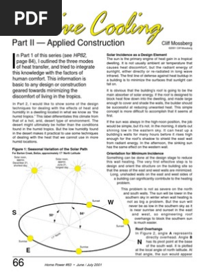 Ebook Free Energy Passive Solar Cooling Part 2 Thermal