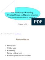 Welding Design and Process Selection