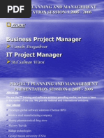 From:: Business Project Manager IT Project Manager