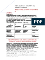 Conceptos Basicos Del Codigo Sustantivo Del Trabajo Apli Cables A La Nomina