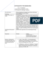 Research Proposal For Telecommunication