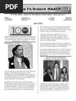 Download Santa Fe NAACP Newsletter APRIL 2009 by Santa Fe Branch NAACP SN14969004 doc pdf
