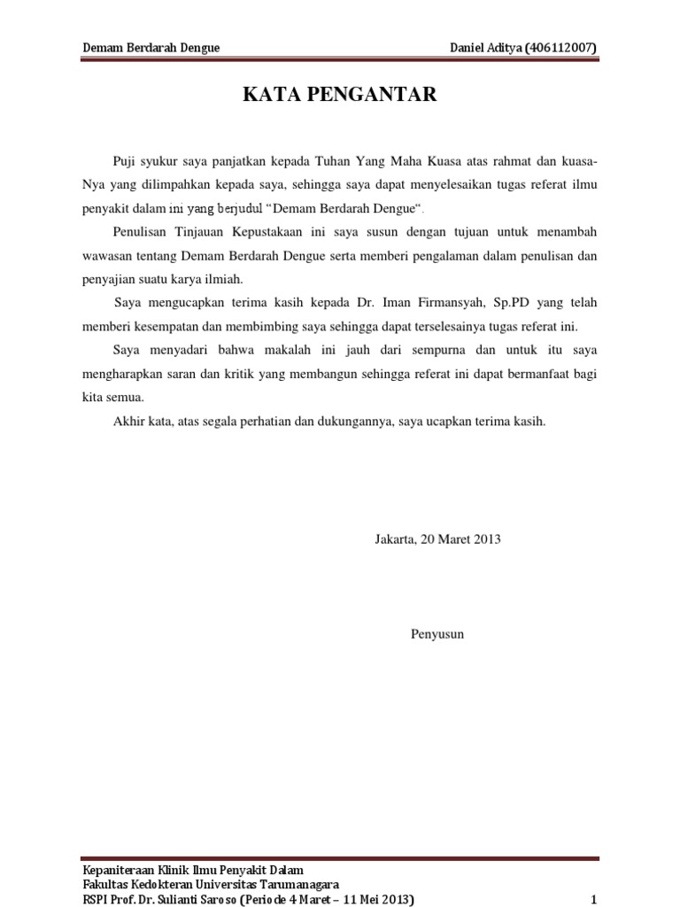 Demam Berdarah Dengue