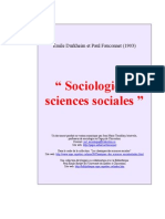 DURKHEIM, Émile - Soiologie Et Sciences Sociales