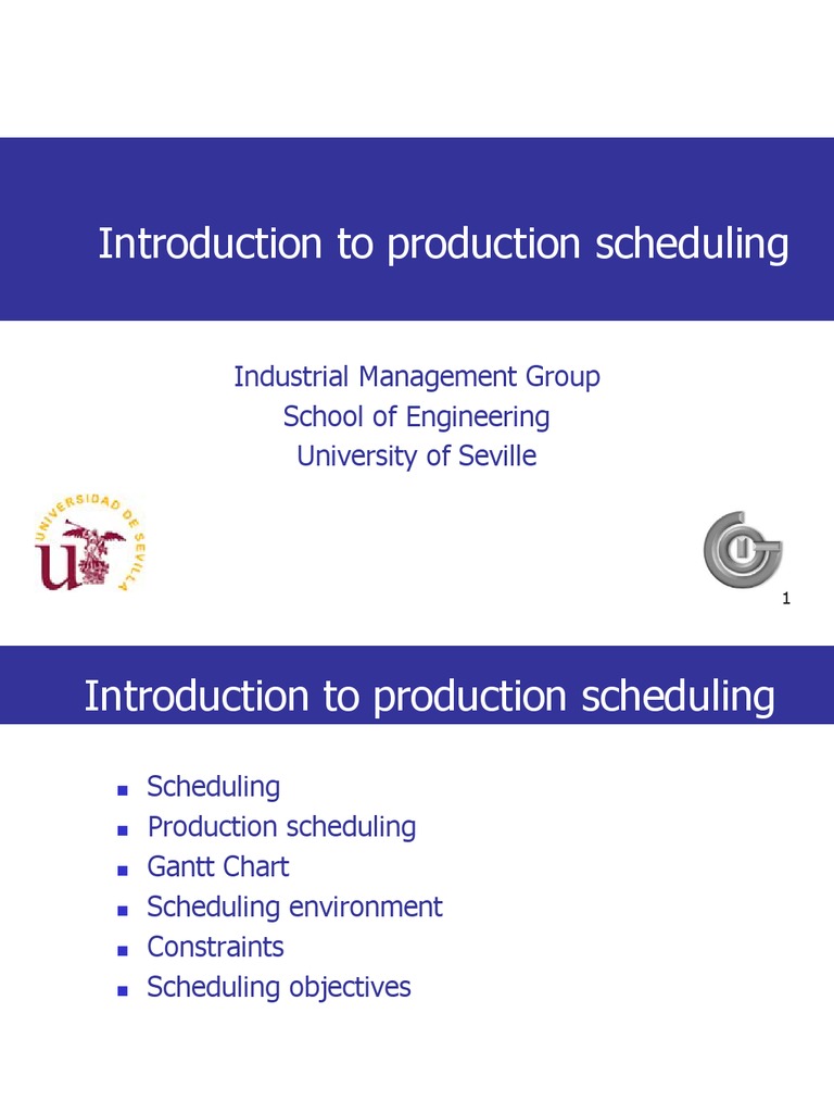 Production Scheduling Basics Explained | PDF