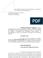 Contestação de busca e apreensão por falta de notificação válida