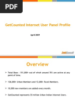 Get Counted Internet User Panel Profile - April 2009