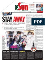 Thesun 2009-05-05 Page01 Stay Away Police Warn Against Gathering Near State Secretariat