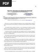 Aspectos Relevantes Do Treinamento Funcional