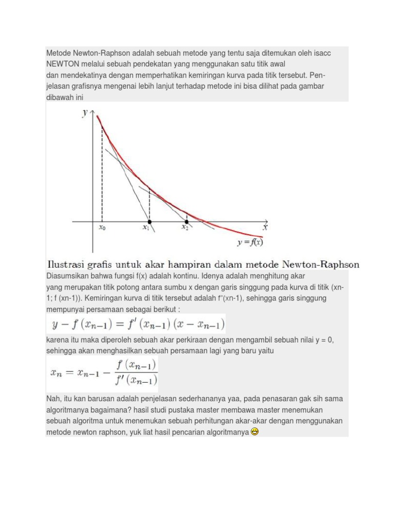 Metode Newton Rapson | PDF | Metode & Bahan Ajar