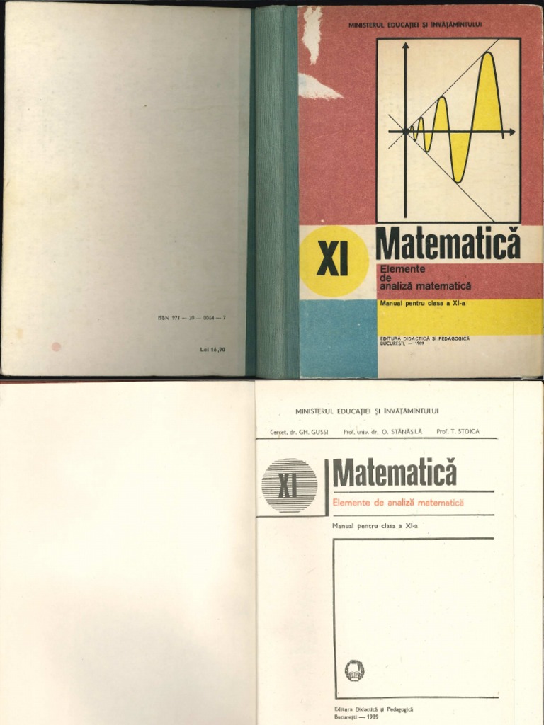 Manual matematica clasa a XI-a