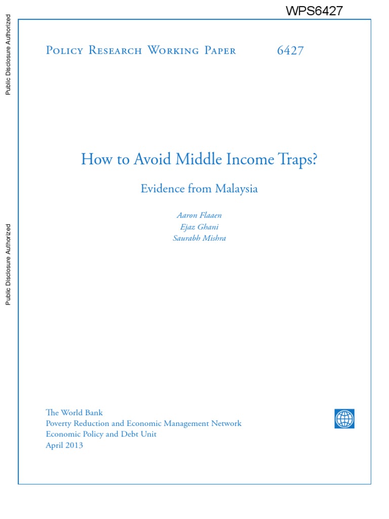 Avoiding Middle Income Traps in Malaysia | PDF | Economic Growth ...
