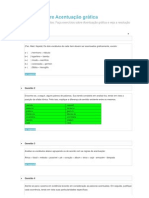 Exercícios sobre Acentuação gráfica