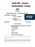 2013 Camp Registration