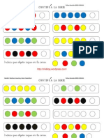 Continua La Serie Con Formas y Colores Fichas 1 10