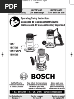 Bosch Router 1617 EVS - Owner's Manual