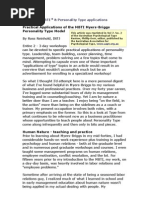 Download Practical Applications of the MBTI Myers-Briggs Personality Type Model by nitin21822 SN14974763 doc pdf
