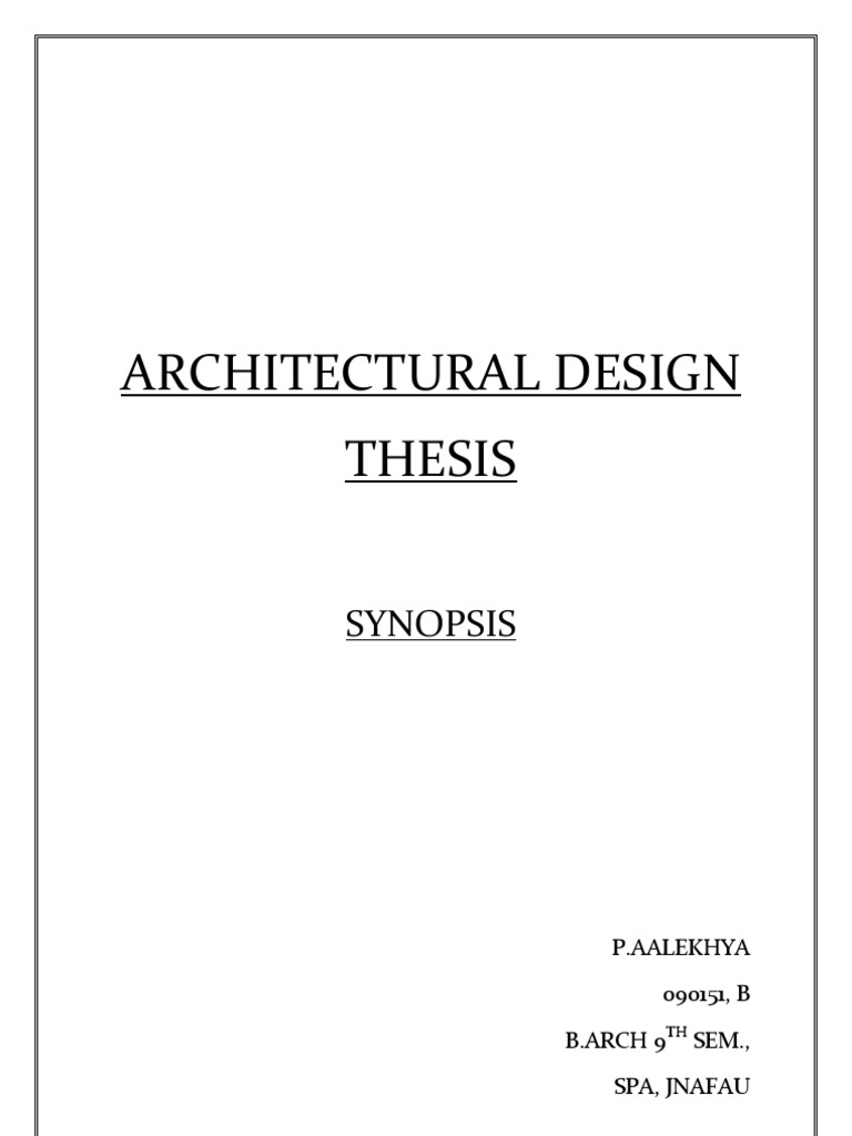 good architecture dissertation topics