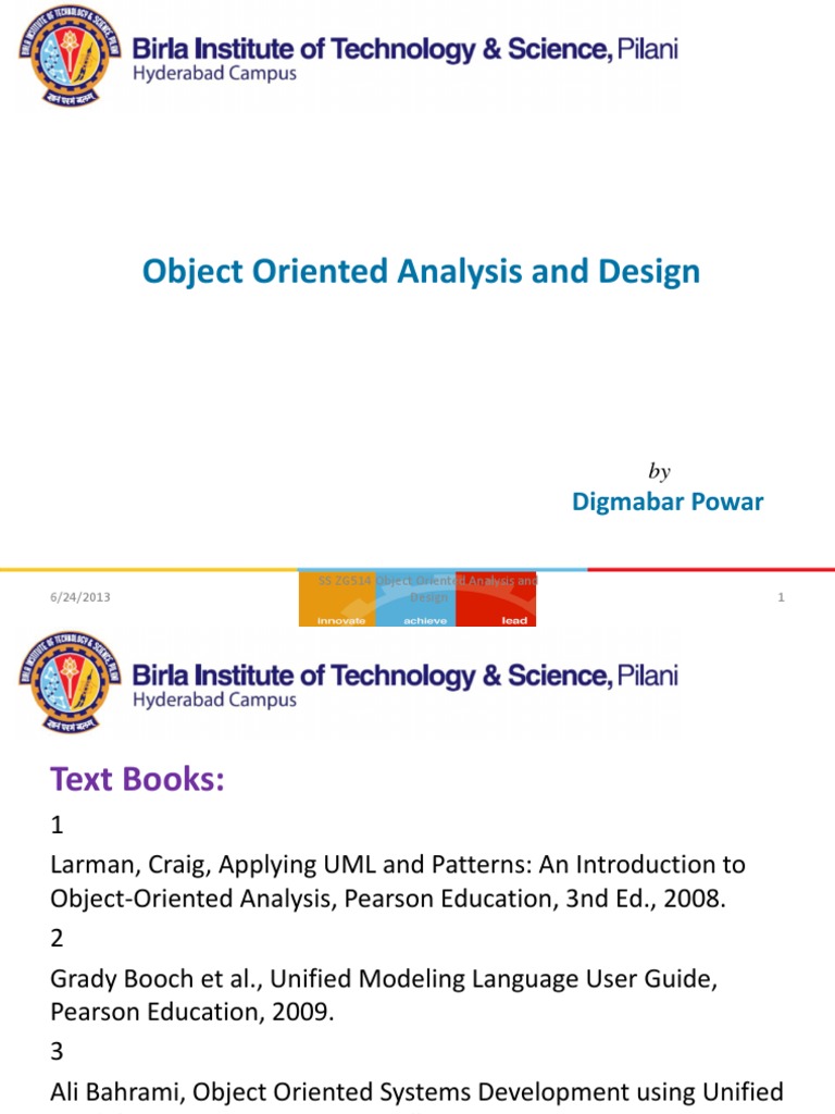 Object-Oriented Analysis & Design Guide | PDF | Object (Computer ...