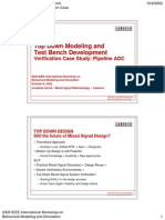 Top Down Modeling and Test Bench Development: Verification Case Study: Pipeline ADC