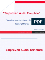 Chapter 2 Improved Audio Template