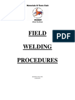 Field Welding Procedures