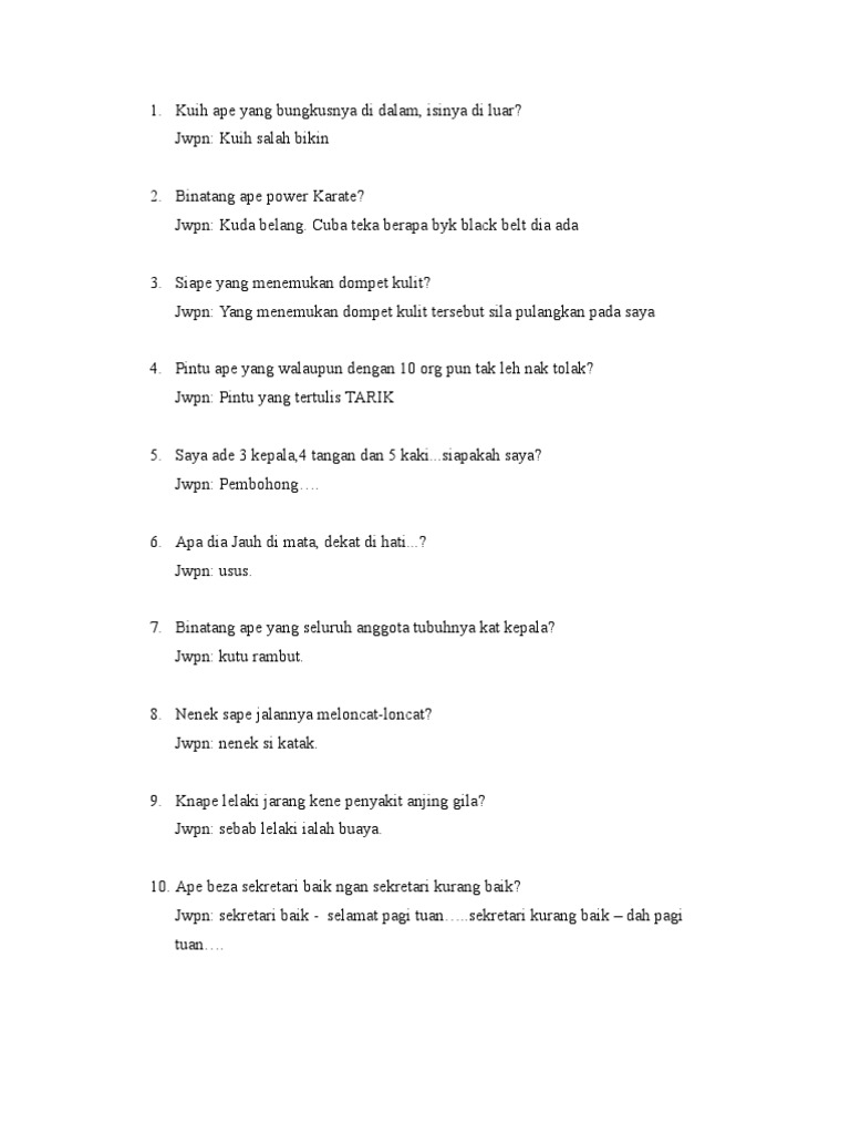 Teka Teki Hampeh Pdf