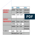 Horario Ciclo 2013-0