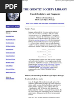 Ptolemy - Commentary on the Gospel of John Prologue