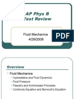 AP Physics B Review - Fluid Dynamics